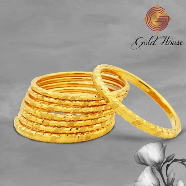 Laser Cutting Gold Bangles BG0001