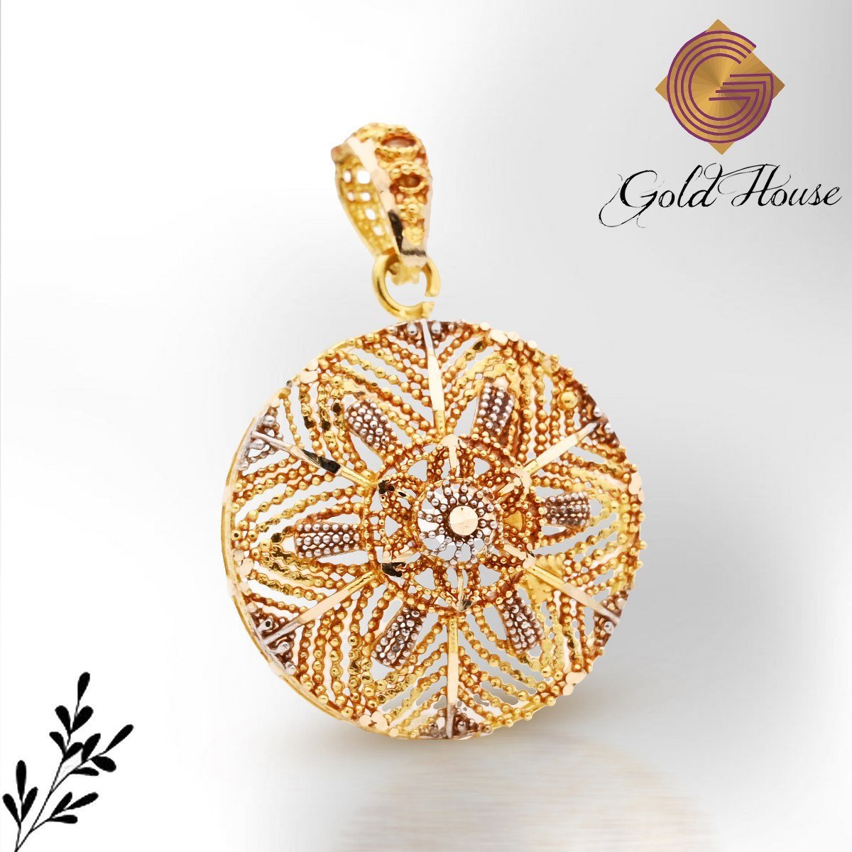 RP Stone Gold Locket LKT0002